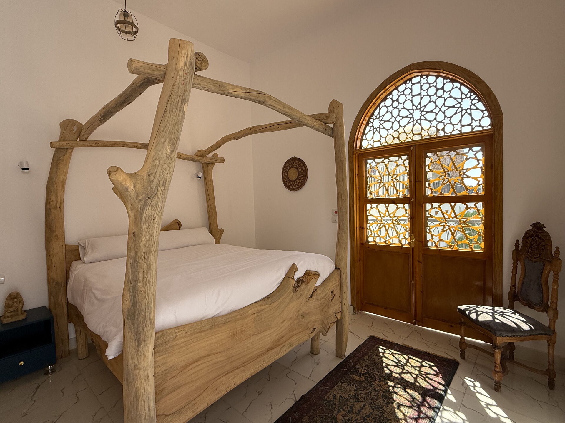 Ground Floor Double Room with Four Poster Bed and Private Terrace